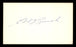 Edd Roush Autographed 3x5 Index Card Cincinnati Reds SKU #200840 - RSA