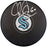 Chris Driedger Autographed Official Seattle Kraken Logo Hockey Puck Fanatics Holo Stock #200855 - RSA