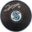 Jeremy Lauzon Autographed Official Seattle Kraken Logo Hockey Puck Fanatics Holo Stock #200857 - RSA