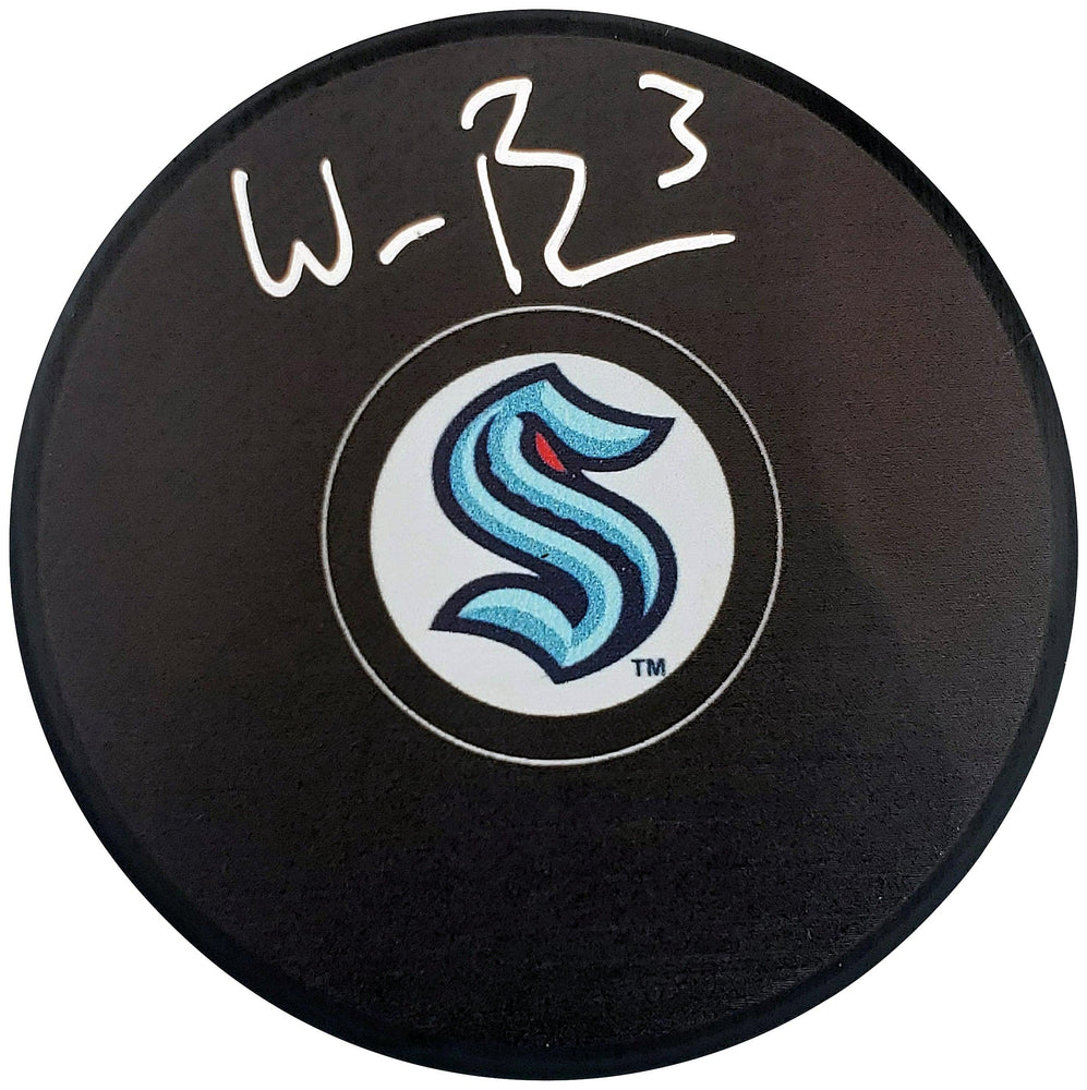 Fanatic Rsa Will Borgen Autographed Official Seattle Kraken Logo Hockey Puck Fanat ...