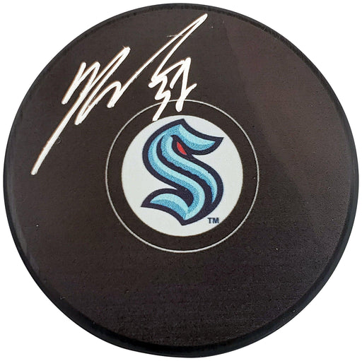 Yanni Gourde Autographed Official Seattle Kraken Logo Hockey Puck Fanatics Holo Stock #200867 - RSA