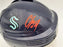 Carson Soucy Autographed Seattle Kraken Blue Mini Helmet Fanatics Holo Stock #200879 - RSA
