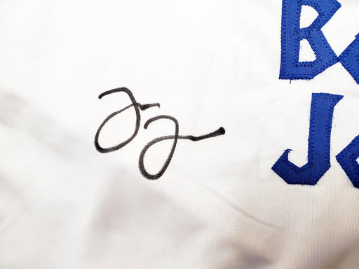 Jon Bones Jones Autographed White Boxing Trunks Beckett BAS QR Stock #200324 - RSA