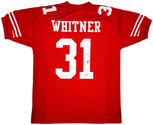 San Francisco 49ers Donte Whitner Autographed Red Jersey Beckett BAS QR Stock #200898 - RSA