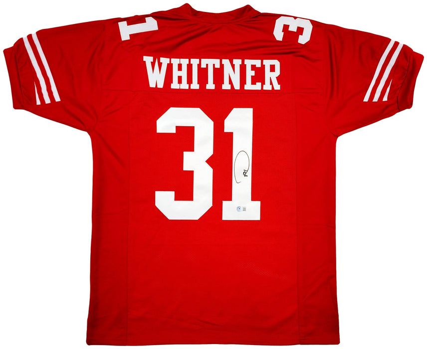 San Francisco 49ers Donte Whitner Autographed Red Jersey Beckett BAS QR Stock #200898 - RSA