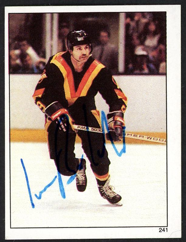 Ivan Boldirev Autographed 1982-83 Topps Sticker Card #241 Vancouver Canucks SKU #154074 - RSA