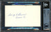 Harry Shriver Autographed 3x5 Index Card Brooklyn Dodgers Beckett BAS #12410526 - RSA