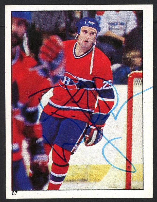 Doug Wickenheiser Autographed 1983-84 Topps Sticker Card #67 Montreal Canadiens SKU #154090 - RSA