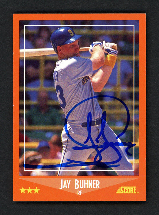 Jay Buhner Autographed 1988 Score Traded Rookie Card #95T Seattle Mariners Stock #151633 - RSA