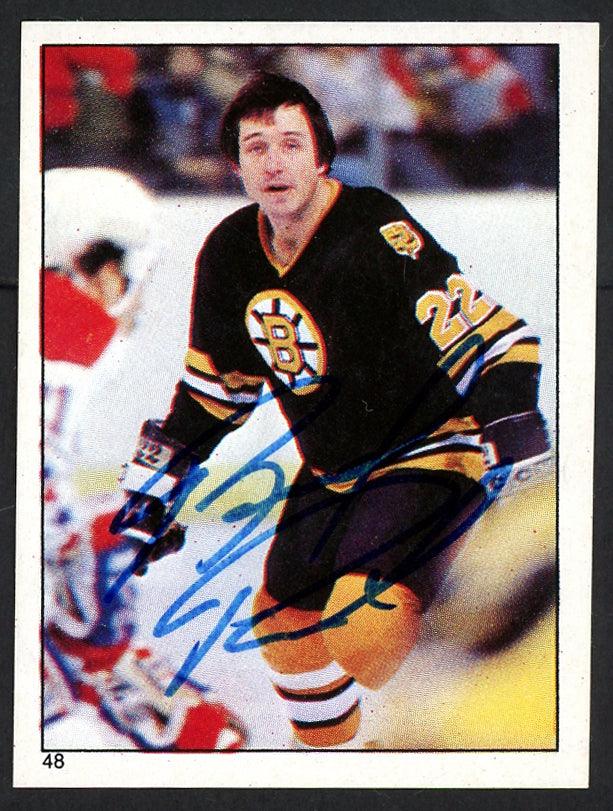 Brad Park Autographed 1983-84 Topps Sticker Card #48 Boston Bruins SKU #154095 - RSA