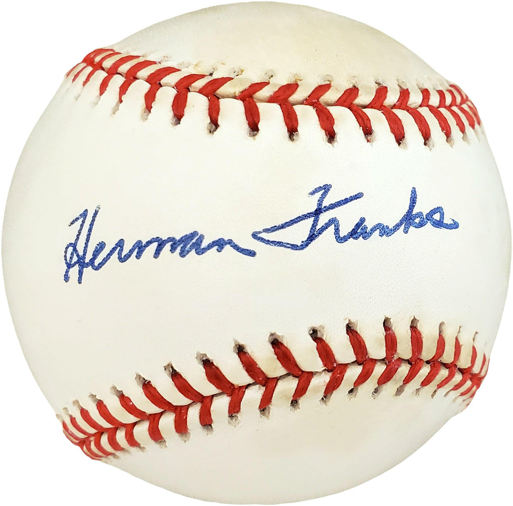 Herman Franks Autographed Official NL Baseball Brooklyn Dodgers PSA/DNA #F27699 - RSA