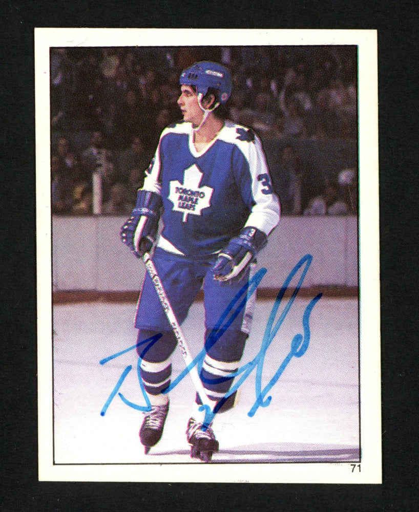 Bob Manno Autographed 1982-83 Topps Sticker Card #71 Toronto Maple Leafs SKU #154115 - RSA