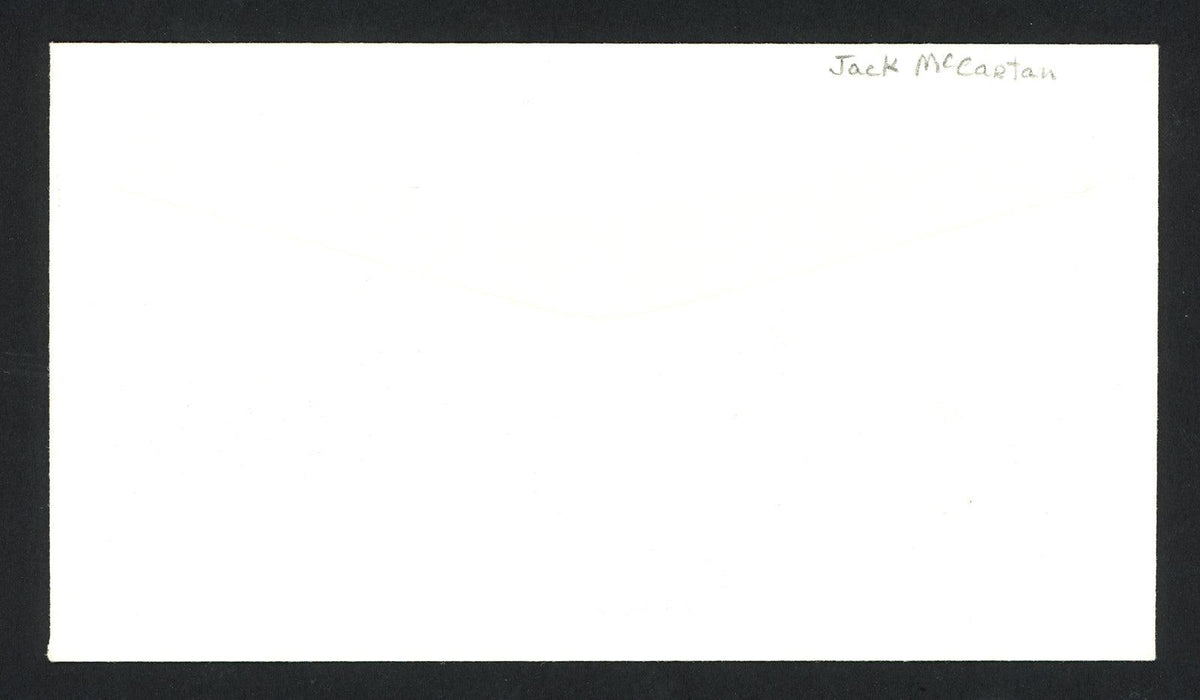Jack McCartan Autographed First Day Cover 1960 Olympics Hockey Team USA SKU #159567 - RSA