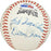 Dean Chance, Luke Sewell, Bob Cain & Roy Hughes Autographed Official Little League Baseball Vintage PSA/DNA #C11547 - RSA