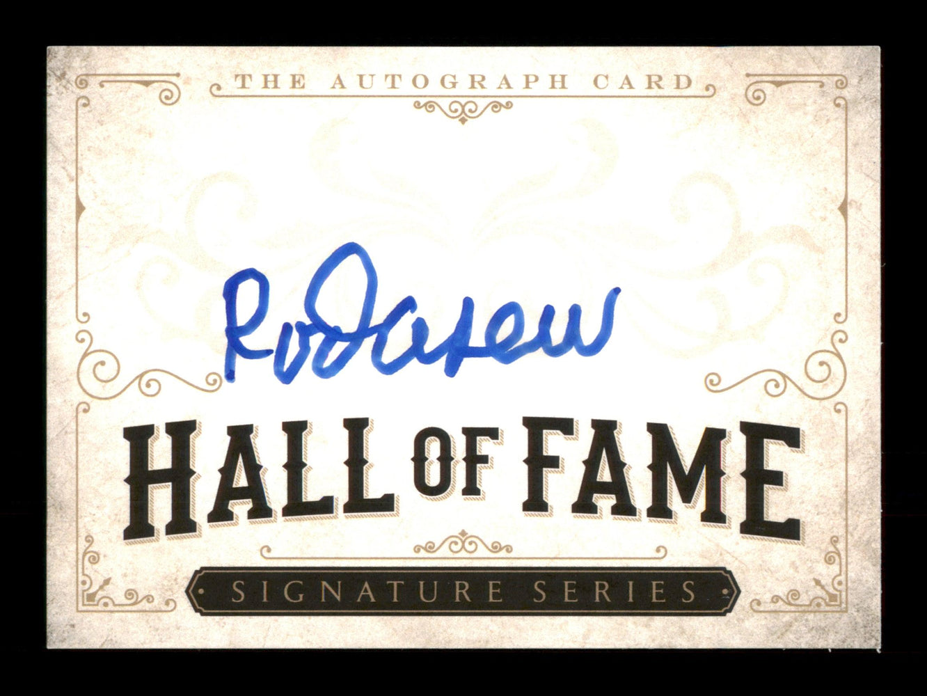 Rod Carew Autographed  Hall of Fame  Card Minnesota Twins, California Angels SKU #186803 - RSA