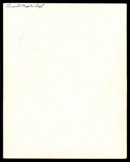 Harry Watson Autographed 1945-54 Quaker Oats 8x10 Photo Toronto Maple Leafs Beckett BAS #Y92492 - RSA