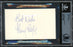 Sir Henry Cooper Autographed 3x5 Index Card "Best Wishes" Beckett BAS #12516822 - RSA