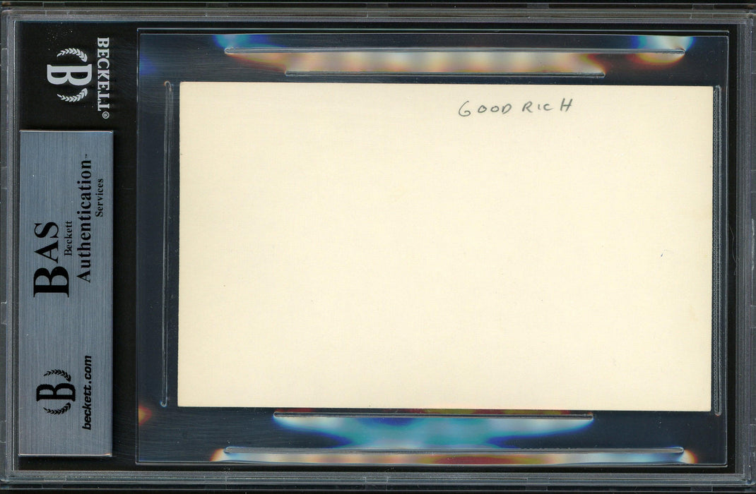 Jimmy Goodrich Autographed 3x5 Index Card 1925 Lightweight Champion "To Bob" Beckett BAS #12516828 - RSA