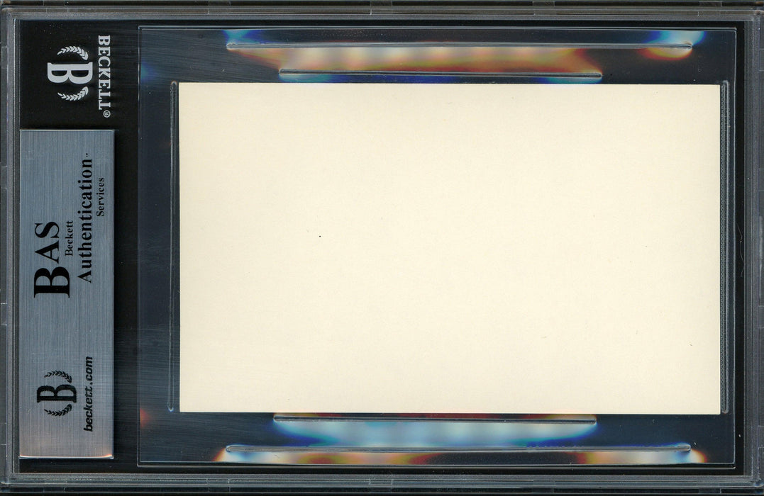 Ben Jeby Autographed 3x5 Index Card Middleweight Champ Beckett BAS #12516829 - RSA