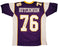Minnesota Vikings Steve Hutchinson Autographed Purple Jersey "HOF 20" Beckett BAS QR Stock #201206 - RSA