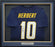 Los Angeles Chargers Justin Herbert Autographed Framed Blue Jersey Beckett BAS Stock #200923 - RSA