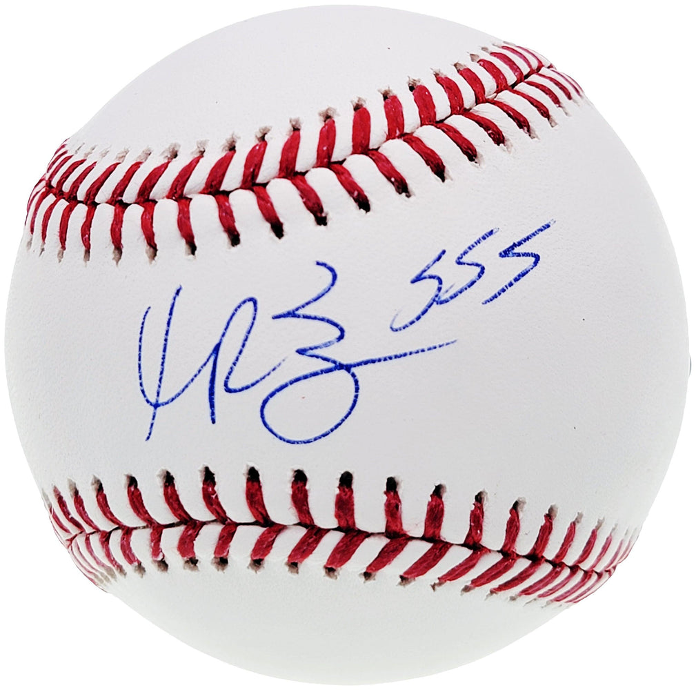 Manny Ramirez Autographed Official MLB Baseball Boston Red Sox "555" Beckett BAS QR #WM13552 - RSA