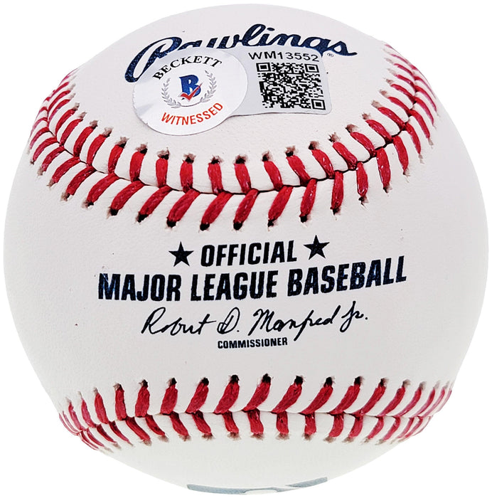 Manny Ramirez Autographed Official MLB Baseball Boston Red Sox "555" Beckett BAS QR #WM13552 - RSA