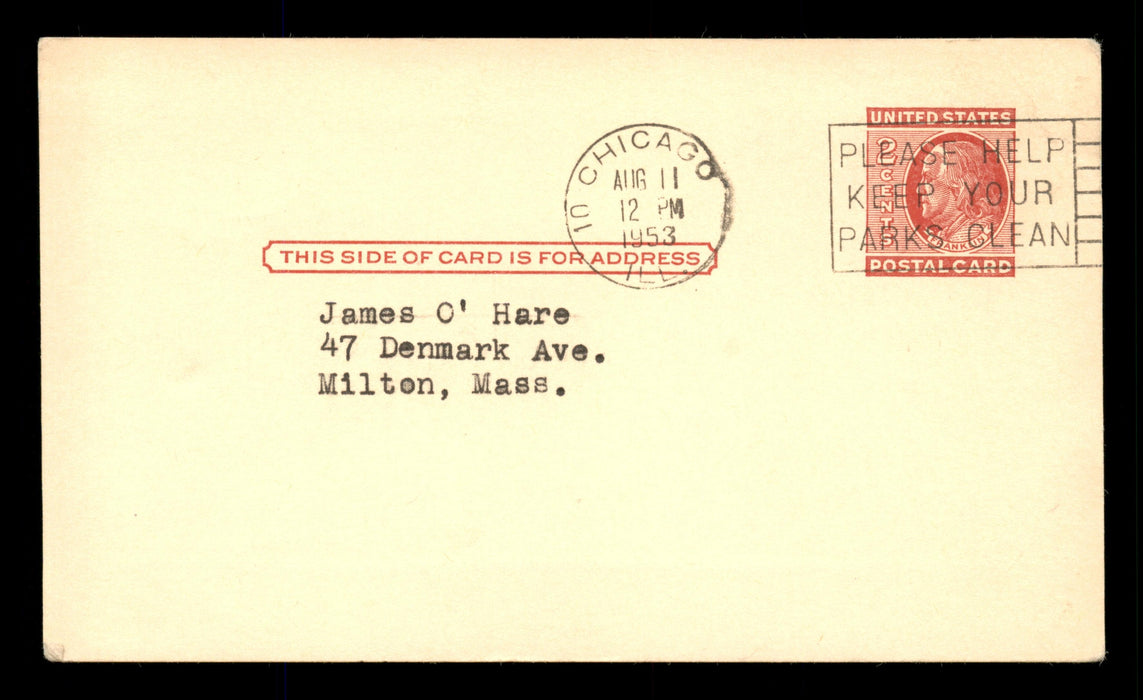 Joe Garagiola Autographed 3.25x5.5 Government Postcard St. Louis Cardinals SKU #201386 - RSA