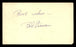 Bob Nieman Autographed 3.25x5.5 Government Postcard Detroit Tigers "Best Wishes" SKU #201391 - RSA