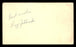 Ray Jablonski Autographed 3.25x5.5 Government Postcard St. Louis Cardinals "Best Wishes" SKU #201399 - RSA