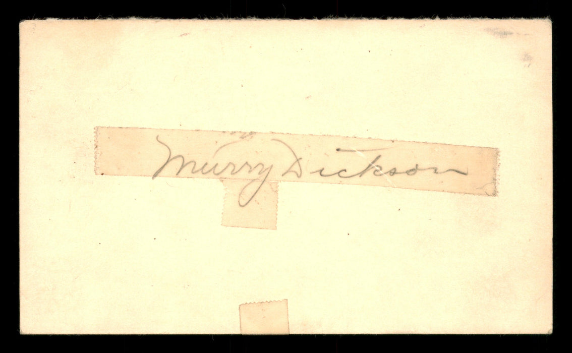 Murry Dickson Autographed 3.25x5.5 Government Postcard St. Louis Cardinals SKU #201415 - RSA