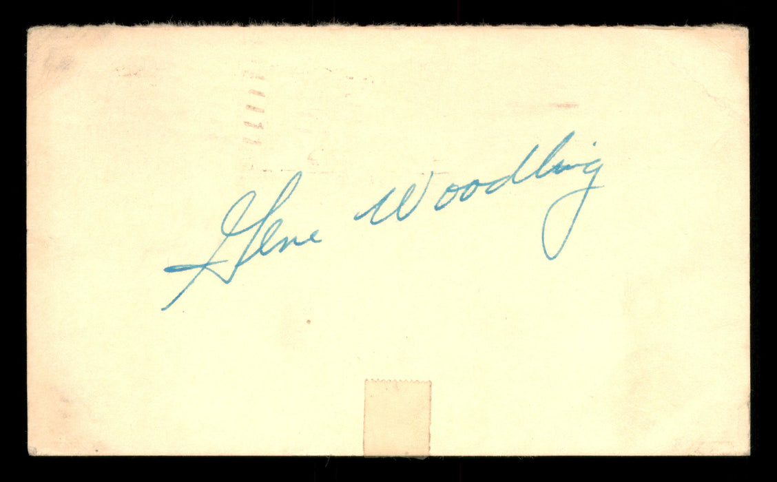 Gene Woodling Autographed 3.25x5.5 Government Postcard New York Yankees SKU #201419 - RSA
