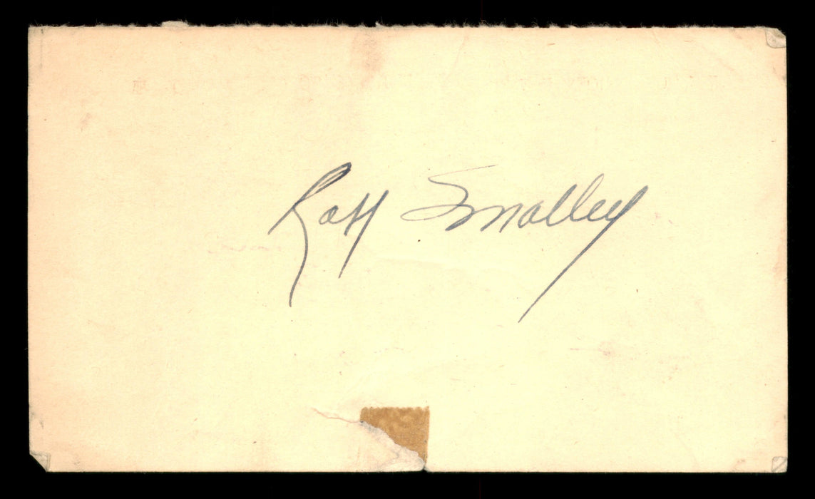 Roy Smalley Sr. Autographed 3.25x5.5 Government Postcard Chicago Cubs SKU #201452 - RSA