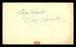 Bill Howerton Autographed 3.25x5.5 Government Postcard St. Louis Cardinals "Best Regards" SKU #201462 - RSA