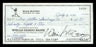 Willie McCovey Autographed 2.75x6 Check San Francisco Giants 1434 SKU #201489 - RSA