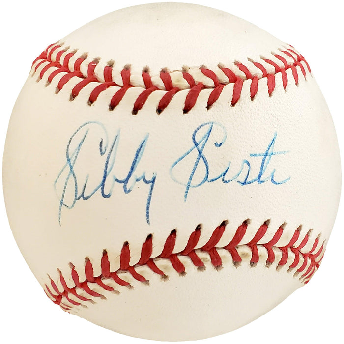 Sibby Sisti Autographed Official NL Baseball Boston Braves Beckett BAS #Y93168 - RSA