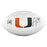 2-Signature Gino Torretta/Vinny Testaverde Signed Miami Hurricanes Official NFL Team Logo Football (JSA) - RSA