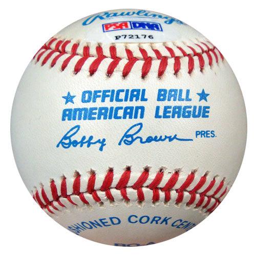 Joe Coleman Jr. & Sr. Autographed Official AL Baseball PSA/DNA #P72176 - RSA