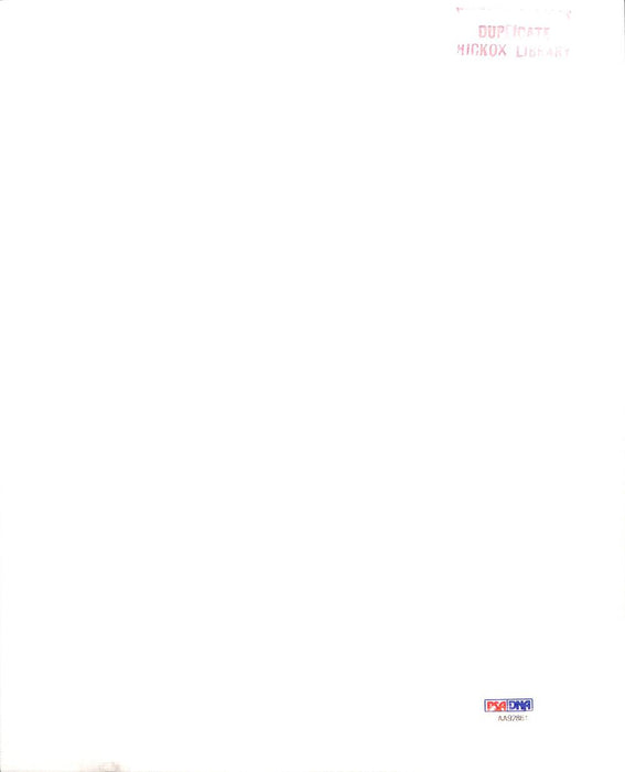 Arad McCutchan Autographed 8x10 Photo Hall Of Fame PSA/DNA #AA92861 - RSA