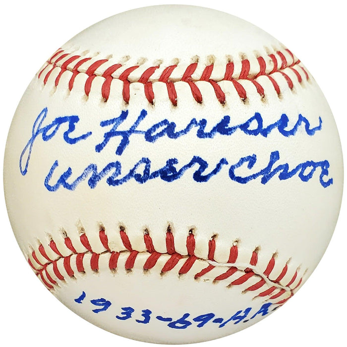 Joe Hauser Autographed Official AL Baseball Baltimore Orioles "Unser Choe" PSA/DNA #H31693 - RSA