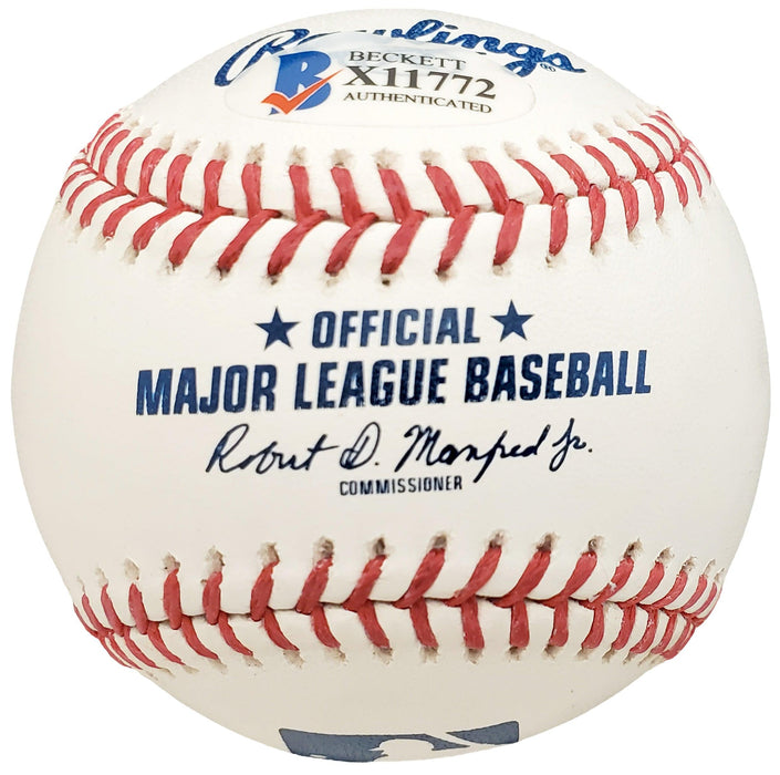 Cristian Pache Autographed Official MLB Baseball Atlanta Braves BAS Stock #186806 - RSA
