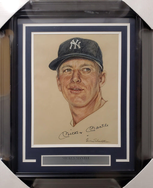Mickey Mantle Autographed Framed 11x14 Photo New York Yankees Beckett BAS #AA00293 - RSA