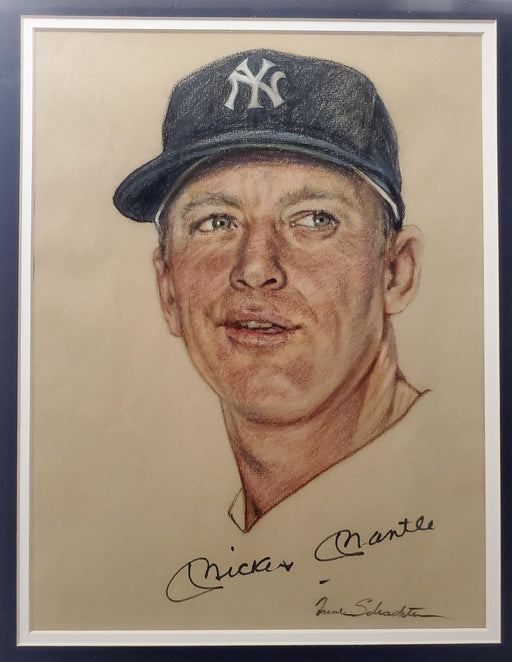 Mickey Mantle Autographed Framed 11x14 Photo New York Yankees Beckett BAS #AA00293 - RSA
