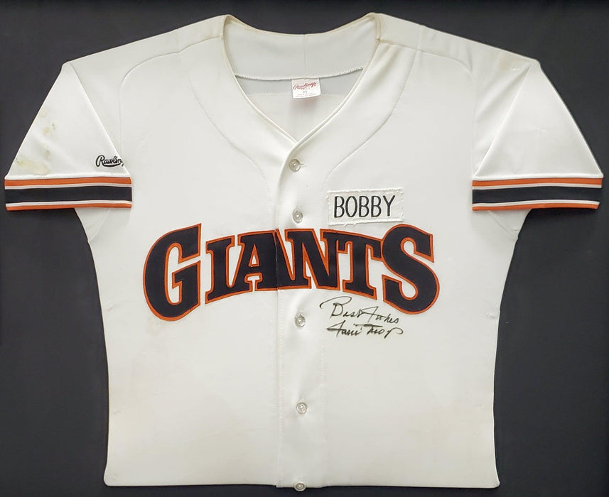 San Francisco Giants Willie Mays Autographed Framed White Rawlings Jersey Size 40 "Best Wishes" Beckett BAS #A53859 - RSA