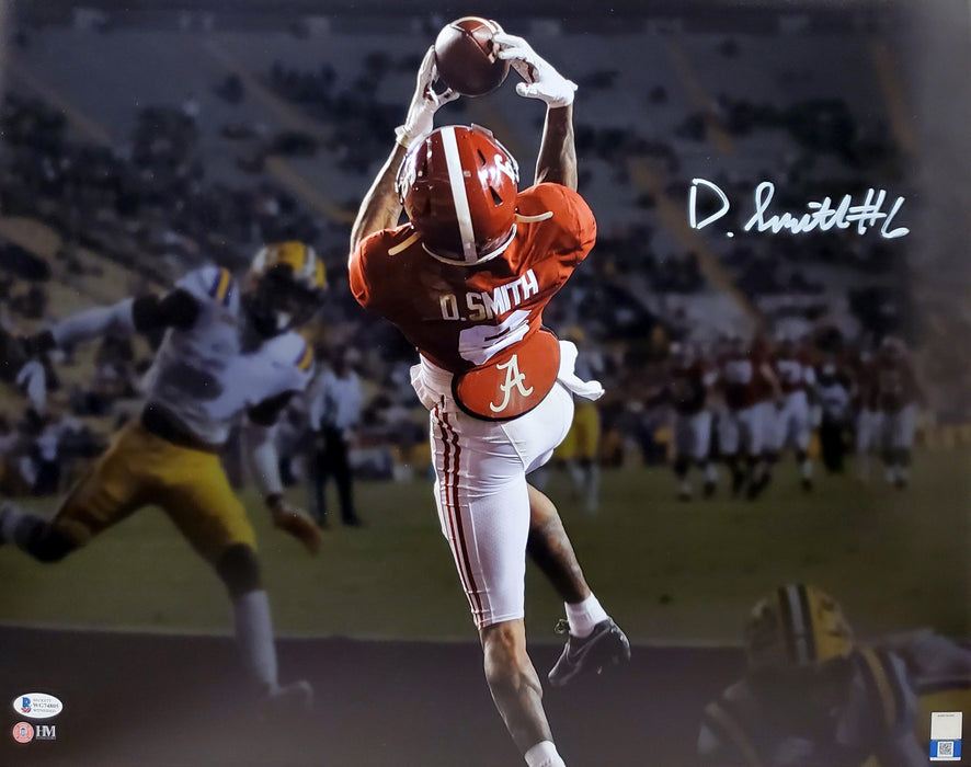 Devonta Smith Autographed 16x20 Photo Alabama Crimson Tide Touchdown Spotlight Beckett BAS Stock #189563 - RSA
