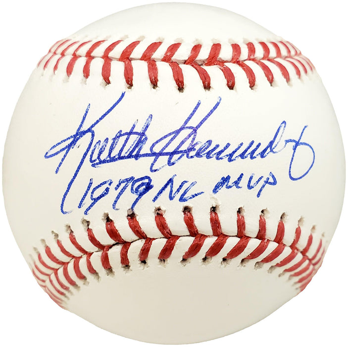 Keith Hernandez Autographed Official MLB Baseball St. Louis Cardinals "79 NL MVP" Beckett BAS Stock #190500 - RSA