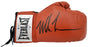 Mike Tyson Autographed Red Everlast Boxing Glove RH Signed In Black Beckett BAS Stock #182689 - RSA