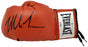 Mike Tyson Autographed Red Everlast Boxing Glove LH Signed In Black Beckett BAS Stock #182690 - RSA