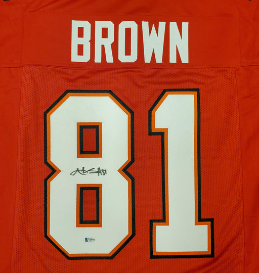 Tampa Bay Buccaneers Antonio Brown Autographed Red Jersey Beckett BAS Stock #192602 - RSA