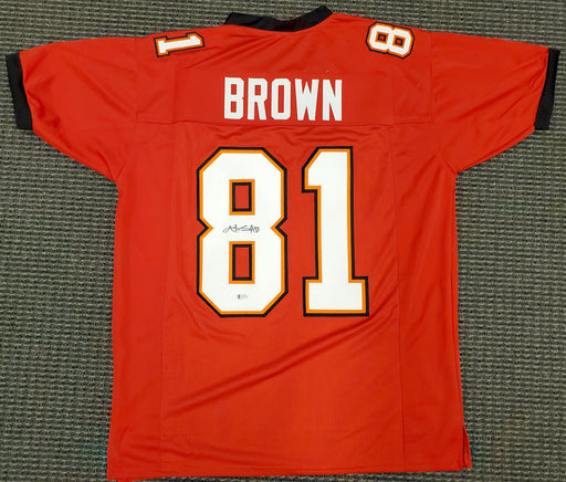 Tampa Bay Buccaneers Antonio Brown Autographed Red Jersey Beckett BAS Stock #192602 - RSA